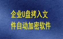 有哪些軟件能讓企業U盤拷入的文件自動加密？